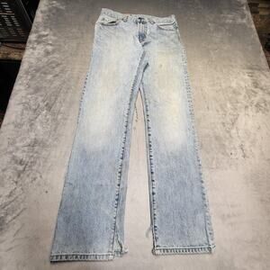 Gap 1969 Jeans Mens 30x32 Blue Light Wash Straight Slim Denim Pockets Thrashed
